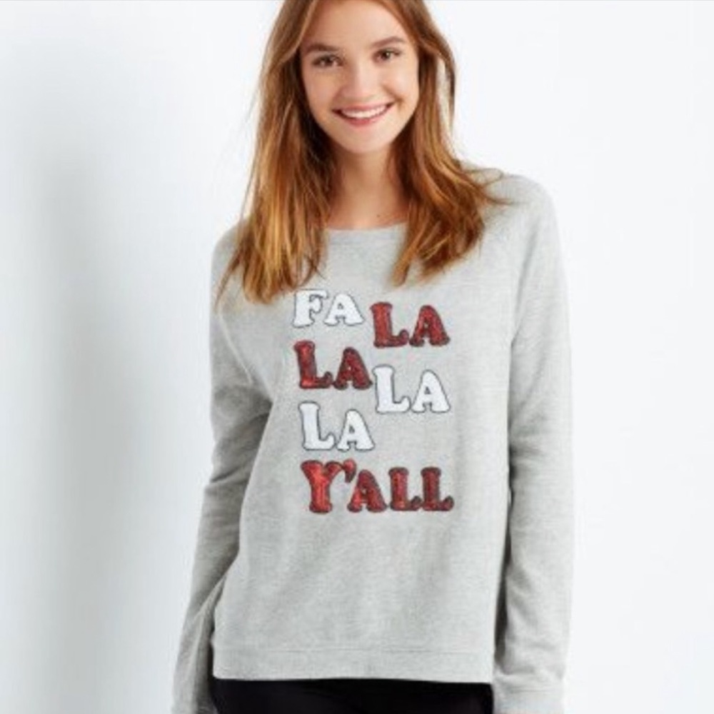 Fa la ya'll Christmas Sweater Small